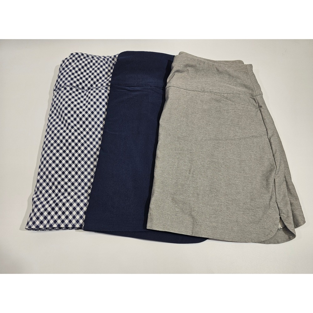 Lady Hagen Golf Skort Womens Large Gray Heathered Stretch Active Athletic Skirt